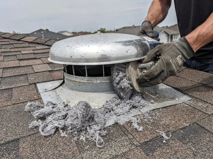Cleaning Dryer Vent On Roof in Bell Gardens