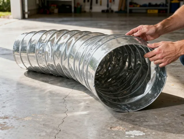 Bell Gardens Dryer Vent Cleaning specialist using advanced equipment for thorough duct cleaning in Bell Gardens
